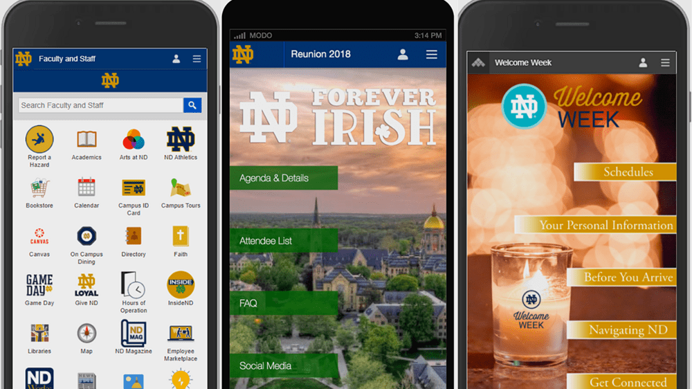 ND Mobile app It’s not just for students, and works great for events