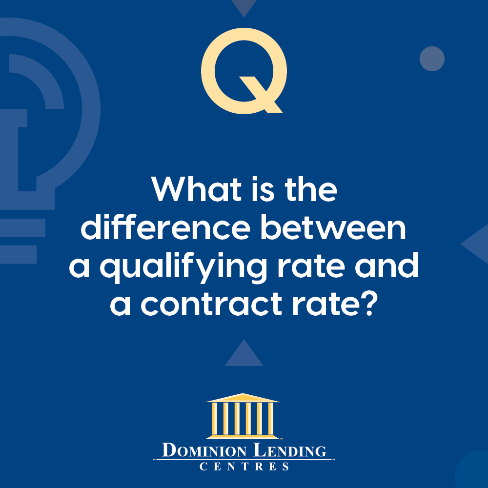 Mortgage Qualifying Rate Vs Contract Rate, what is the difference