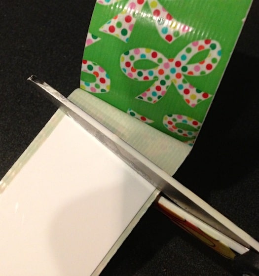 Duck Tape crafts dry erase holiday gift tags Mod Podge Rocks