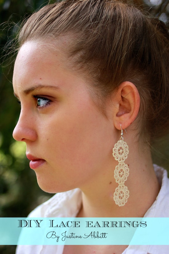 How to Make DIY Lace Earrings (in Three Easy Steps!) Mod Podge Rocks