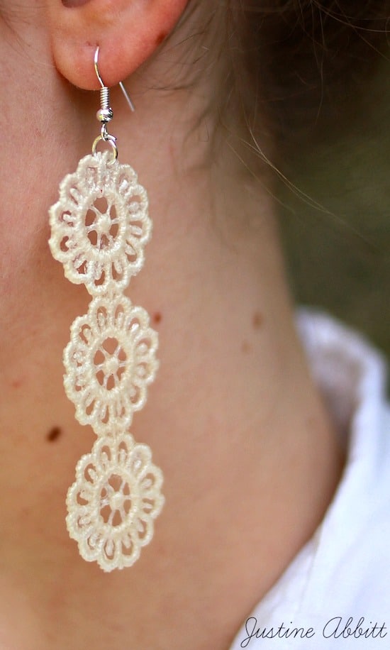 How to Make DIY Lace Earrings (Three Easy Steps!) Mod Podge Rocks