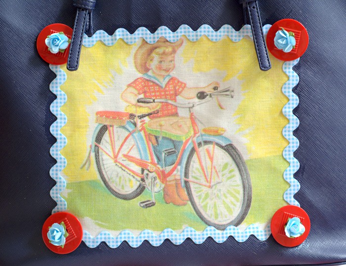 DIY decoupage summer tote Mod Podge Rocks