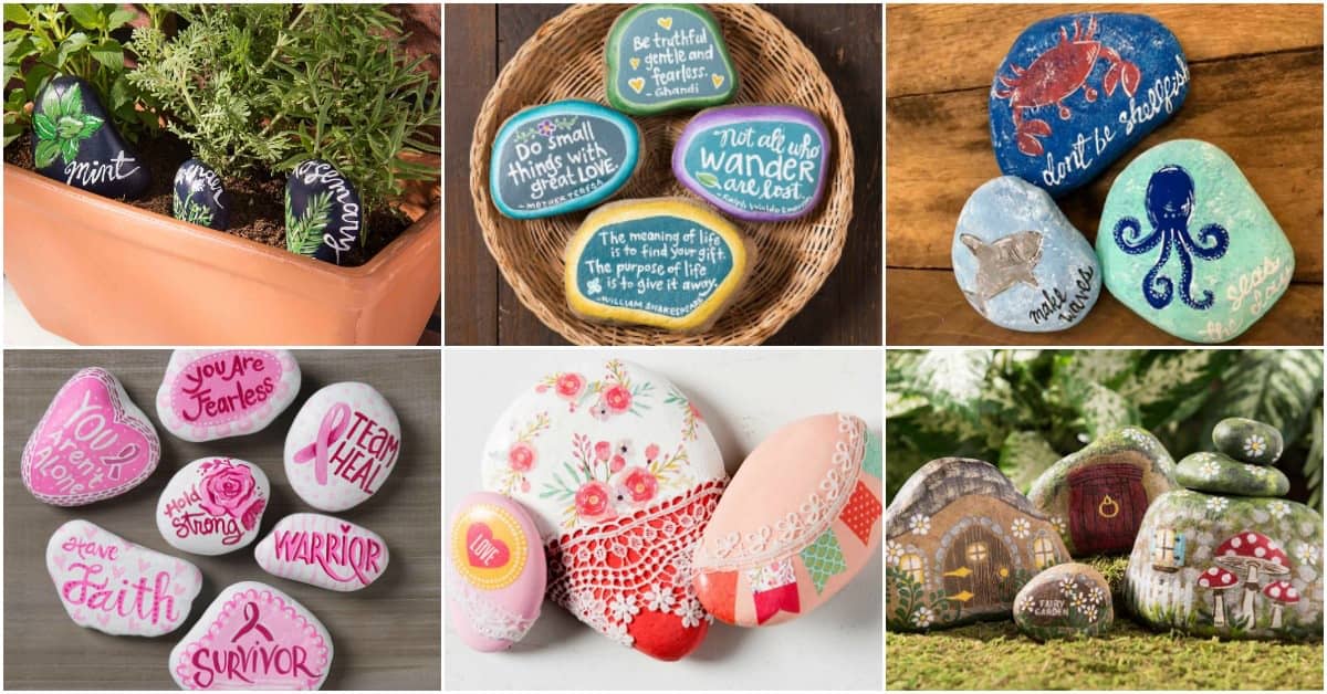 10 painted rocks Kindness Rocks projects! Mod Podge Rocks