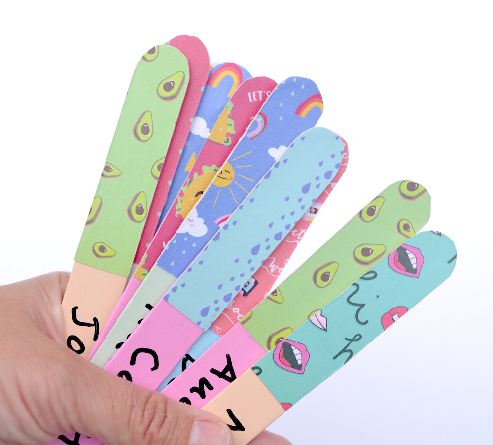 DIY Pick a Student Sticks for Teachers Mod Podge Rocks