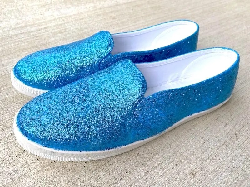 DIY Glitter Shoes with Unbelievable Sparkle Mod Podge Rocks