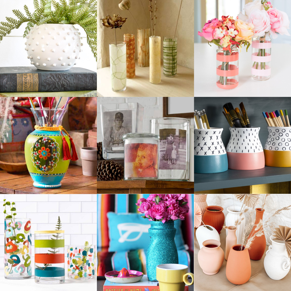 Decorate a Vase One of These Pretty Ways Mod Podge Rocks