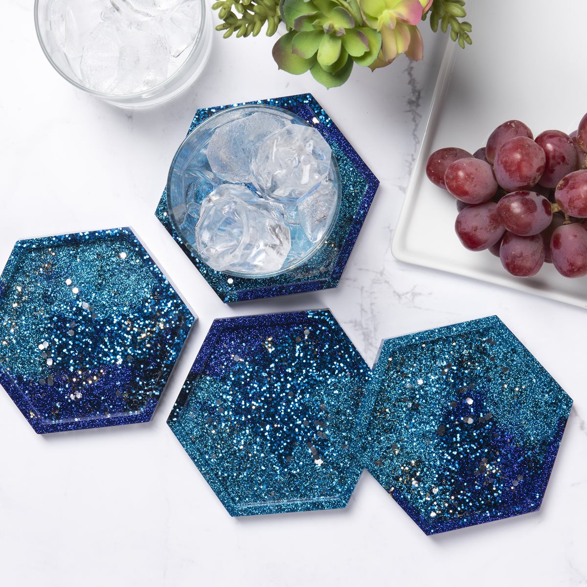 DIY Resin Coasters For Home or Gifts Mod Podge Rocks