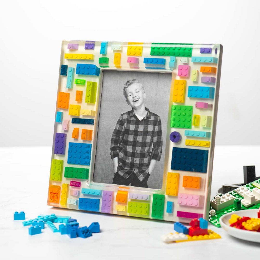DIY Resin Frame Made with Legos! Mod Podge Rocks