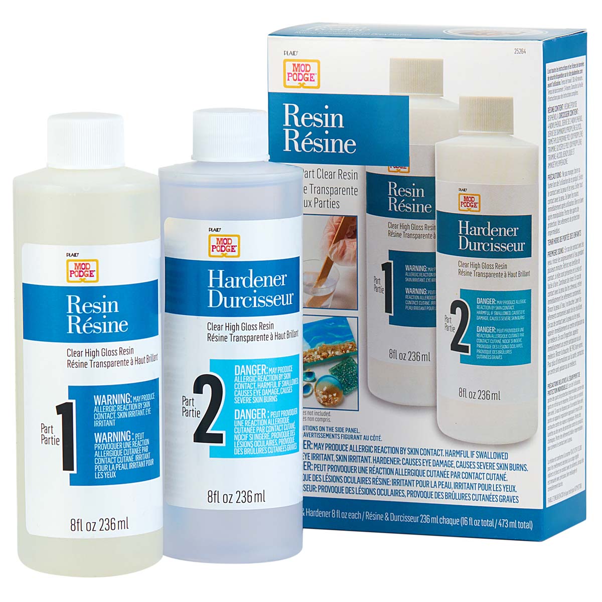 Mod Podge Resin Two Part Clear Resin for Crafts Mod Podge Rocks