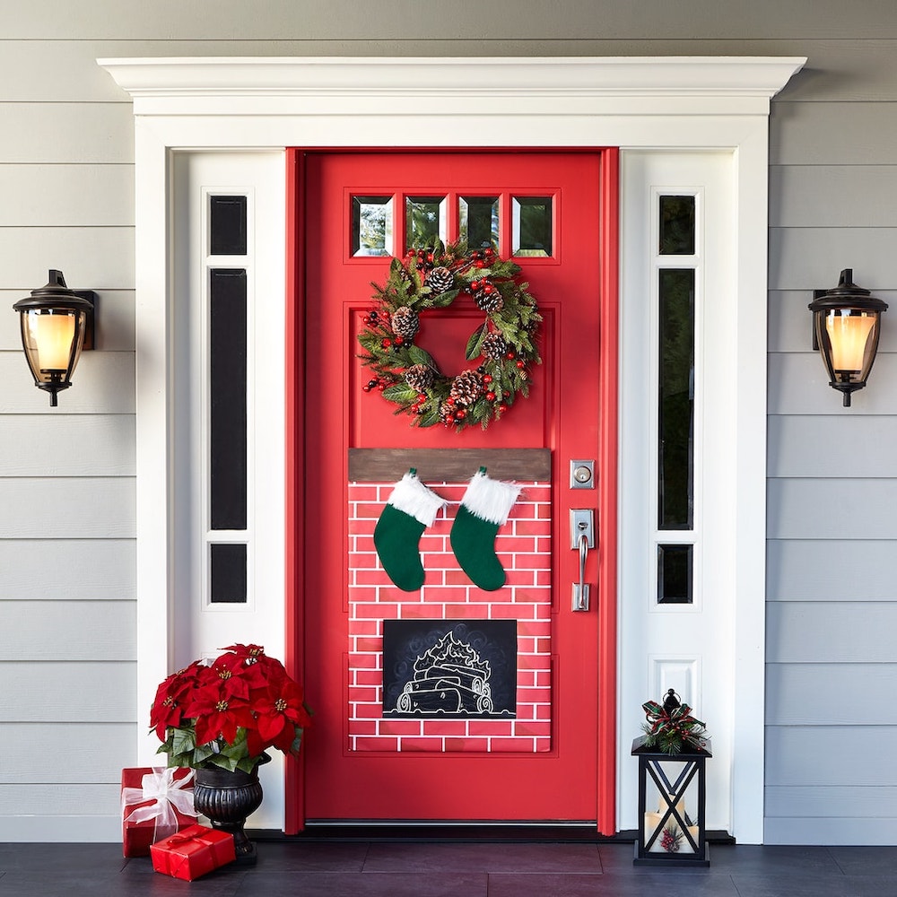 Pinterest Christmas Door Decorating Ideas