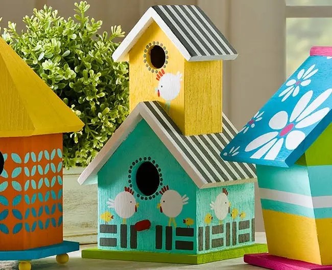 Painted Birdhouses 20+ Different Ways! Mod Podge Rocks
