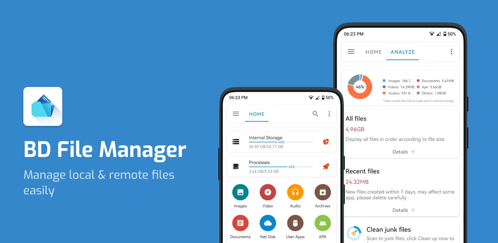 Tải BD File Manager File Explorer MOD (Mở khóa Premium) + APK 1.7.2.1