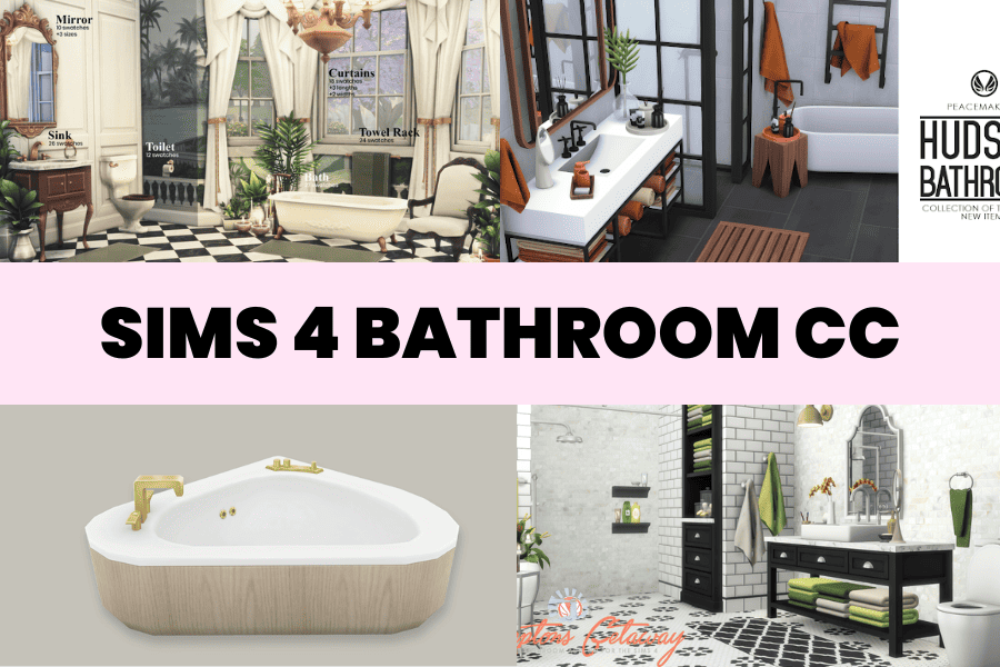 23+ MustHave Sims 4 Bathroom CC For A Dream Bathroom Modsella