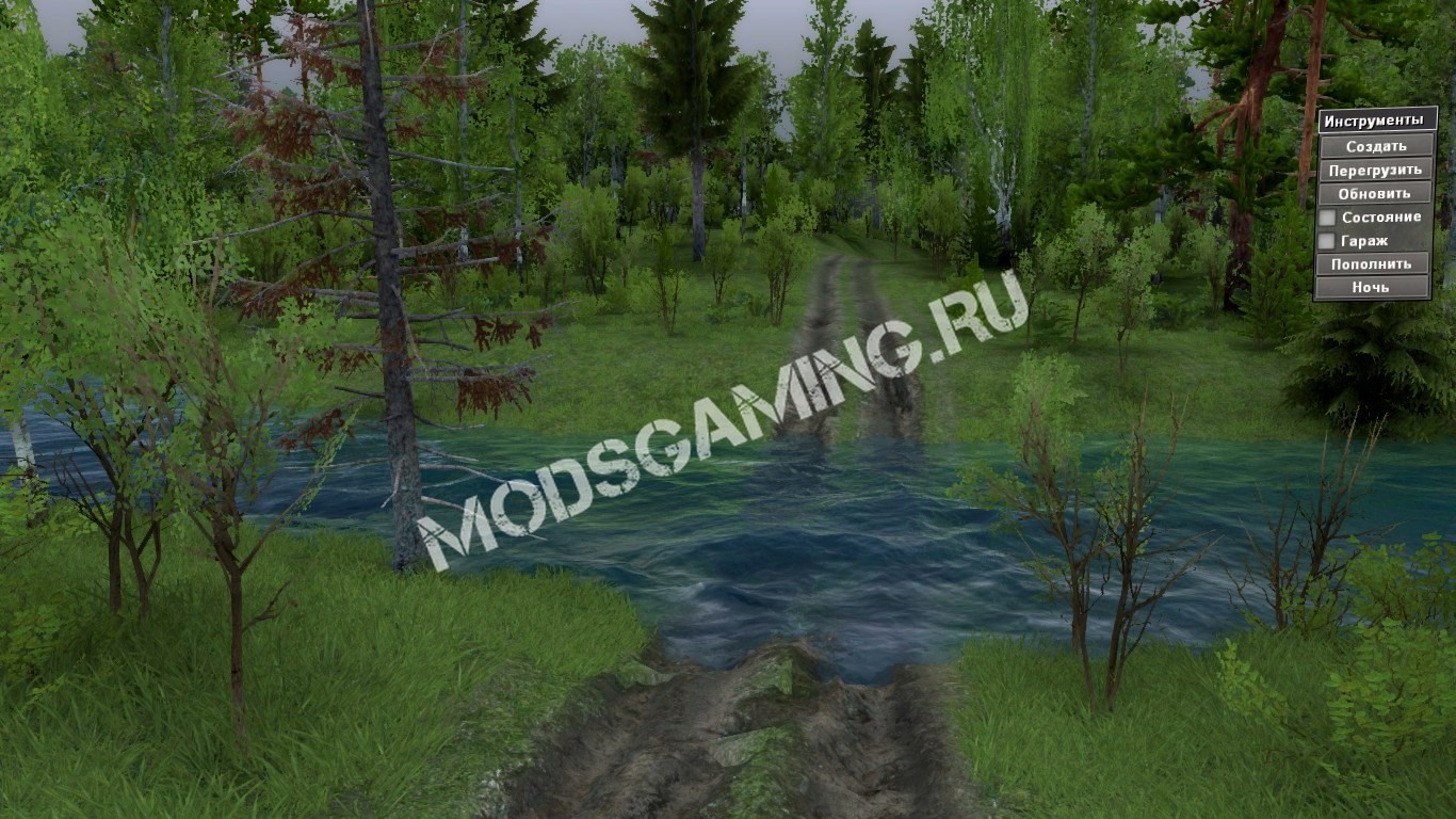 Карта «Гараж» для SpinTires v03.03.16 Spin Tires Карты Spin Tires