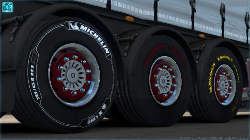 МОД MICHELIN DLC TRAILER TIRES V1.0 ДЛЯ EURO TRUCK SIMULATOR 2 ETS 2