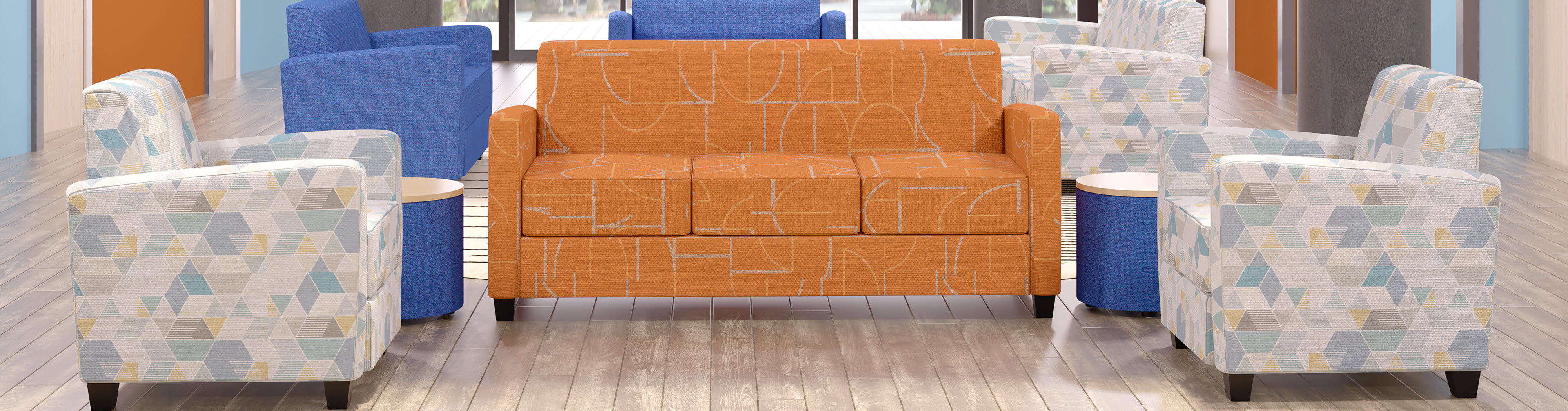 Sunday Lounge Furniture ModuForm Furniture Molded & Upholstered