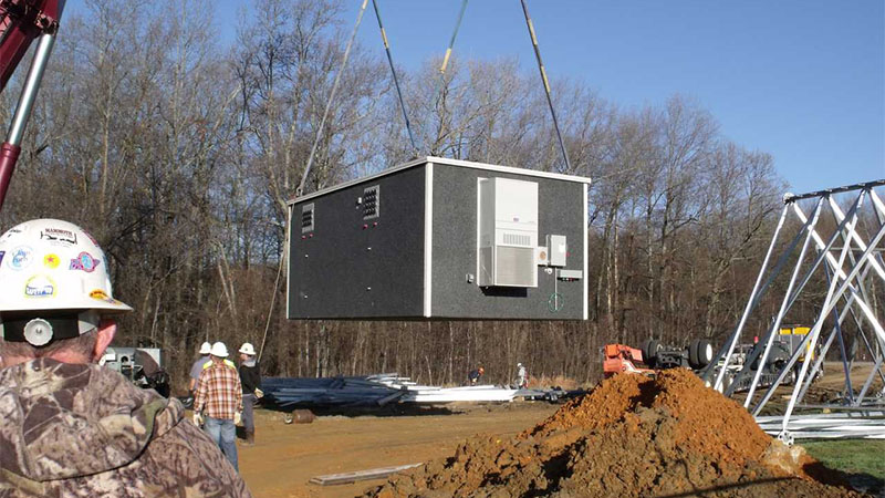 13'8" x 24' MODULAR CONCRETE COMMUNICATION SHELTER - Modular