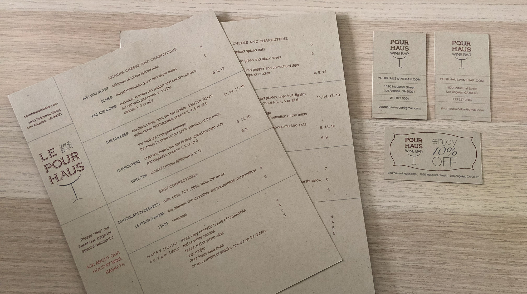 Pour Haus Wine Bar Modular, ink. A branding, design and interactive