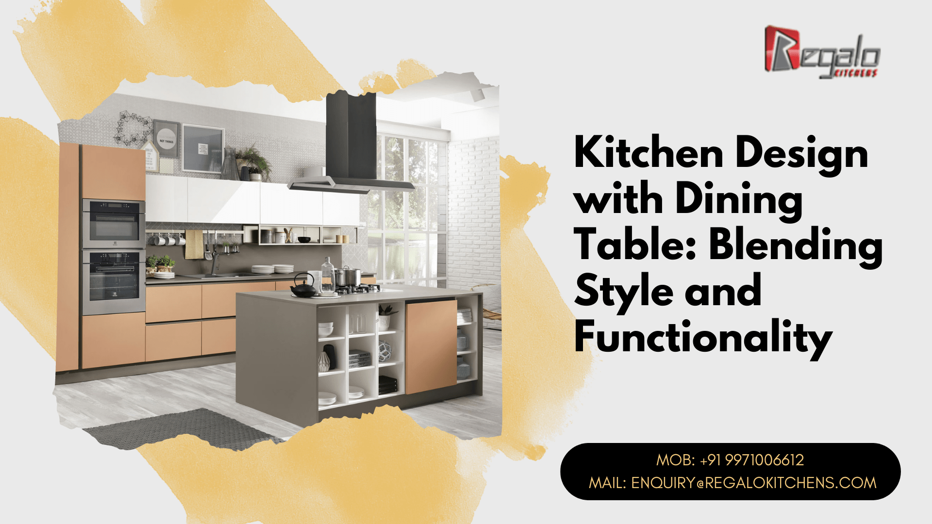 Kitchen Design with Dining Table Blending Style and Functionality