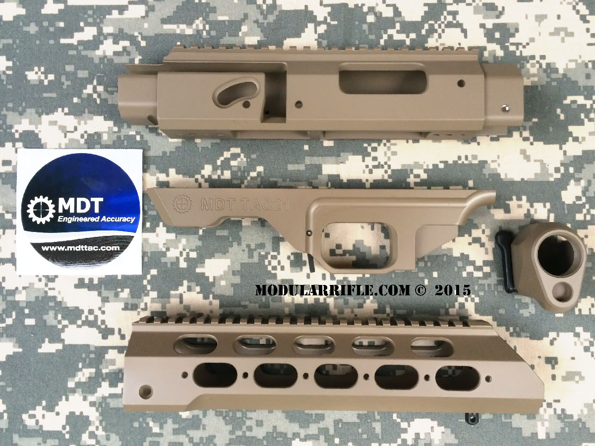MDT TAC21 20 inch Suppressed Modular Rifle MDT Chassis