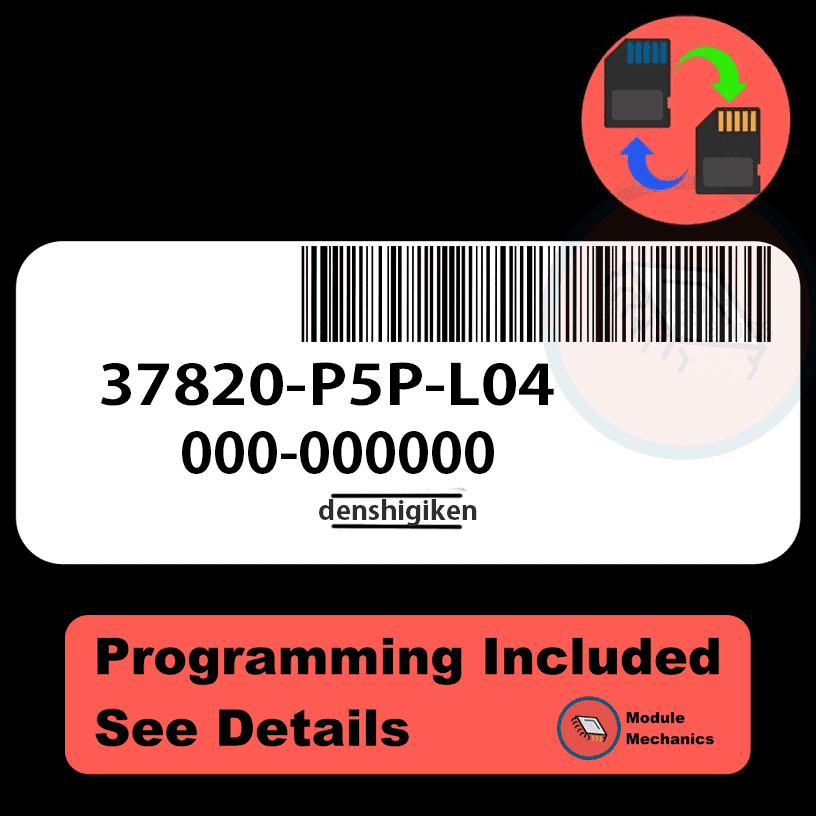 37820P5PL04 ECU with PROGRAMMING VIN & Security Honda Prelude