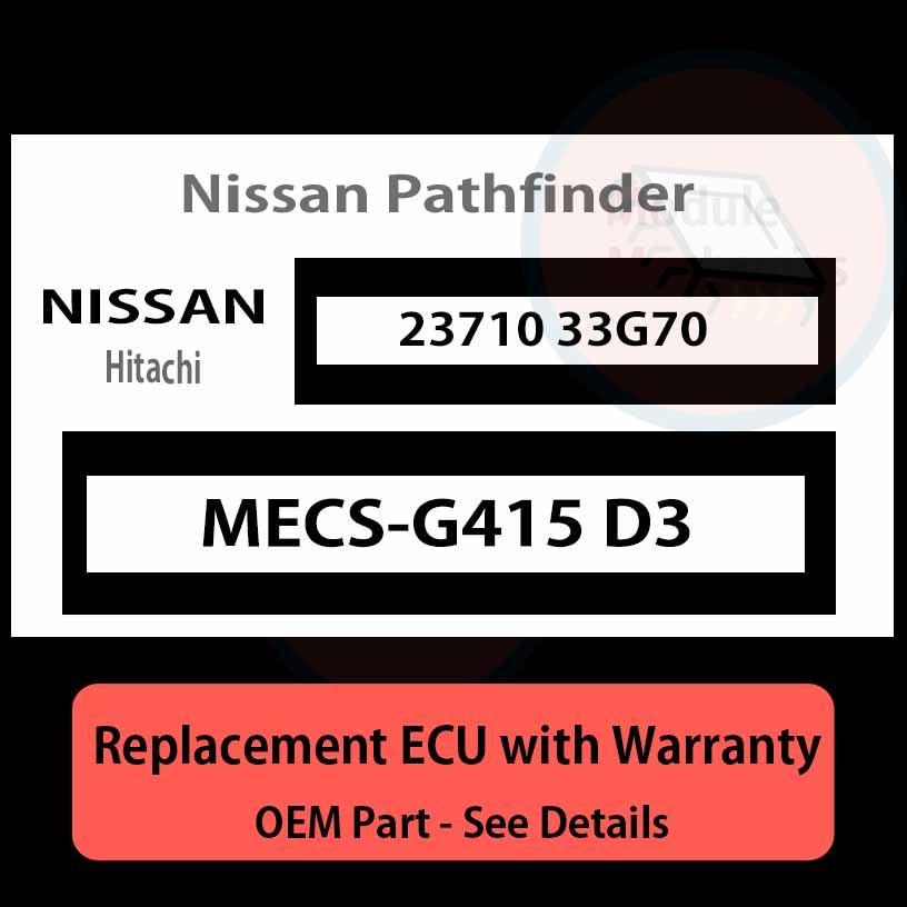 MECSG415 D3 2371033G70 ECU PLUG & PLAY Nissan Pathfinder ECM PCM