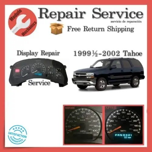 1999-2002 Chevrolet Tahoe Gauge Cluster Repair Service - Module Mechanics