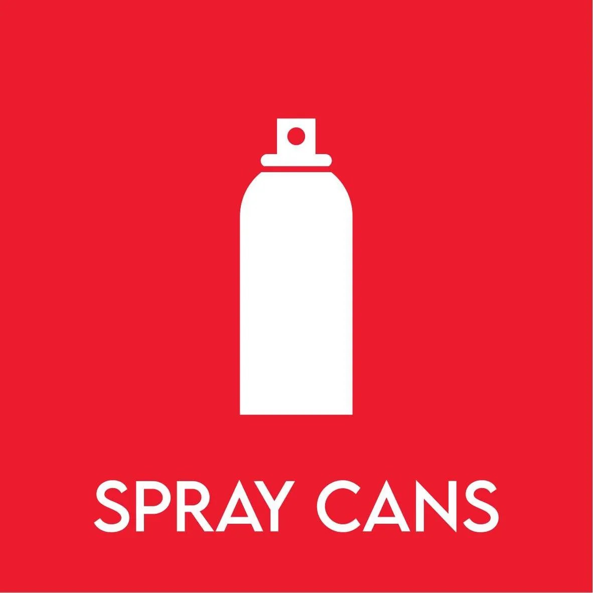 Spray Cans klistermærke til affaldssortering Modulo.nu