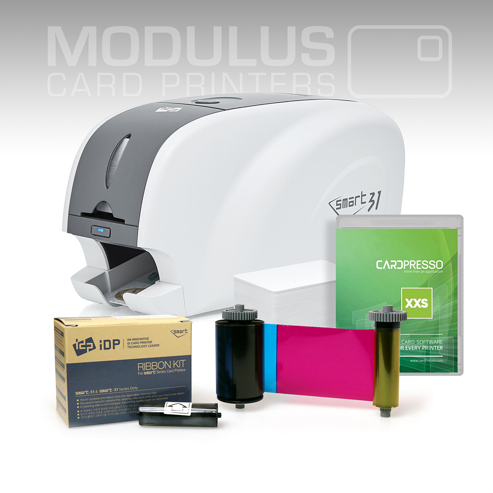 IDP Smart 31S Single Sided Card Printer Package Modulus Card Printers