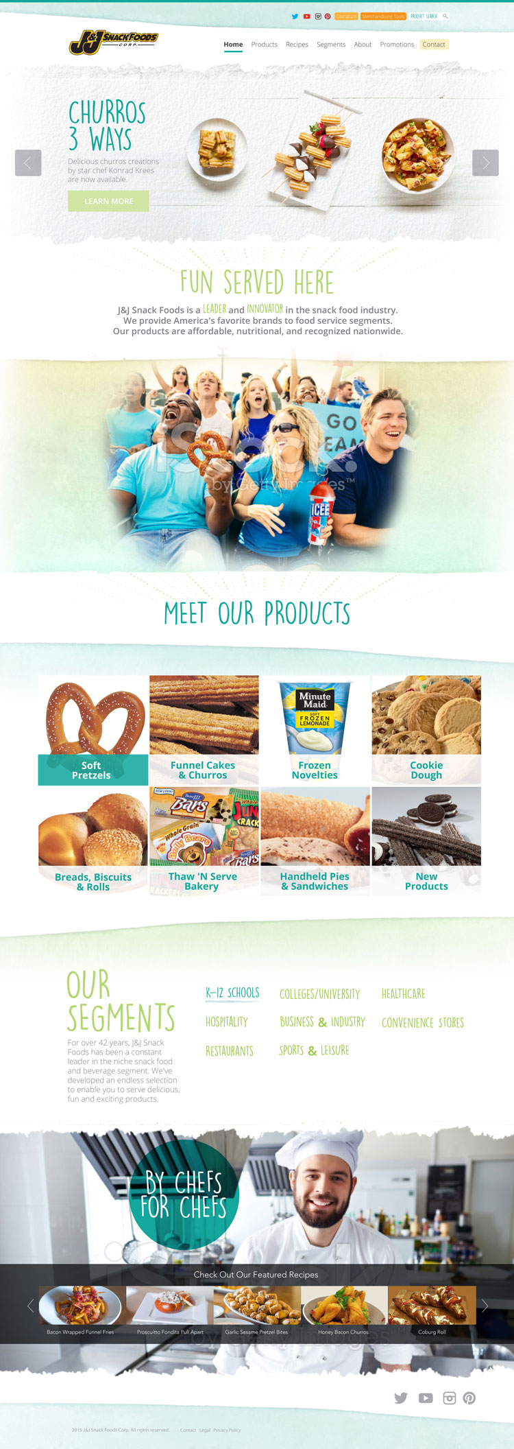 J&J Snack Foods Foodservice site Modus Marketing Group
