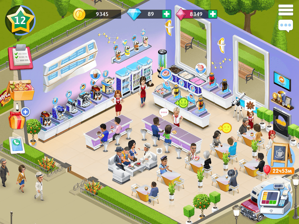 My Cafe v2024.11.0.2 MOD APK + OBB (Menu, Vip 7, Fast Level) Download