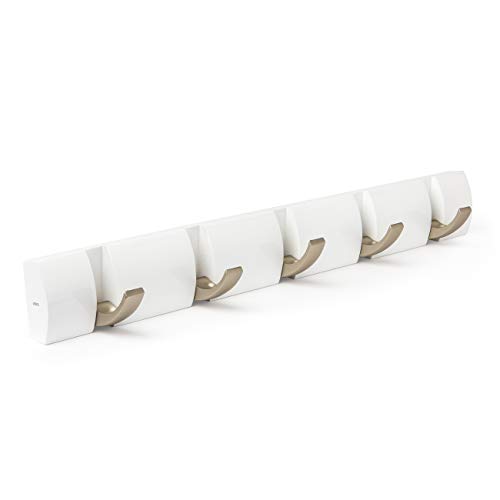 Umbra Flip 5 Garderobenhaken Moderne, Schlichte und Platzsparende