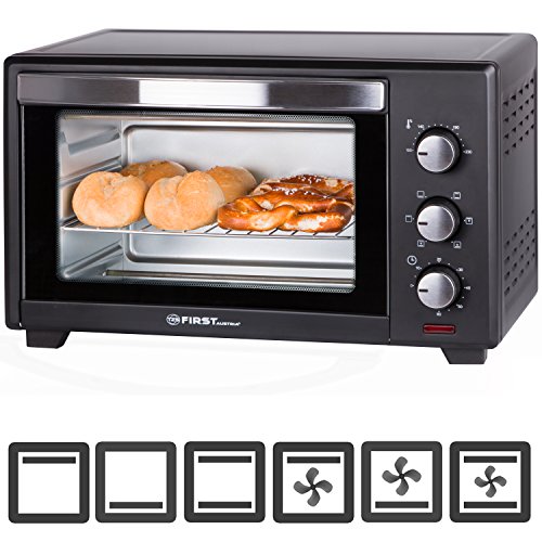 TZS First Austria 19 Liter Minibackofen mit Krümelblech 1380 Watt