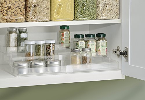 mDesign Gewürzregal für Küchenschrank und Arbeitsfläche ausziehbarer
