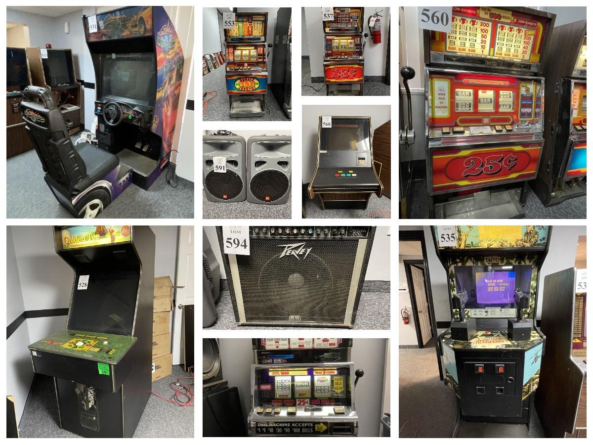 Vegas Slot Machines and Arcade Games Moecker Auctions