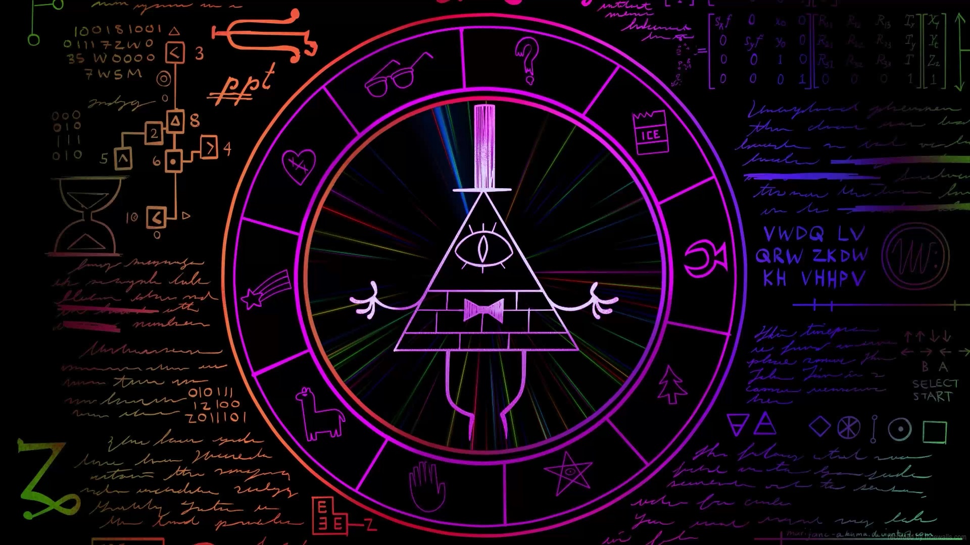 Bill Cipher Gravity Falls Live Wallpaper MoeWalls