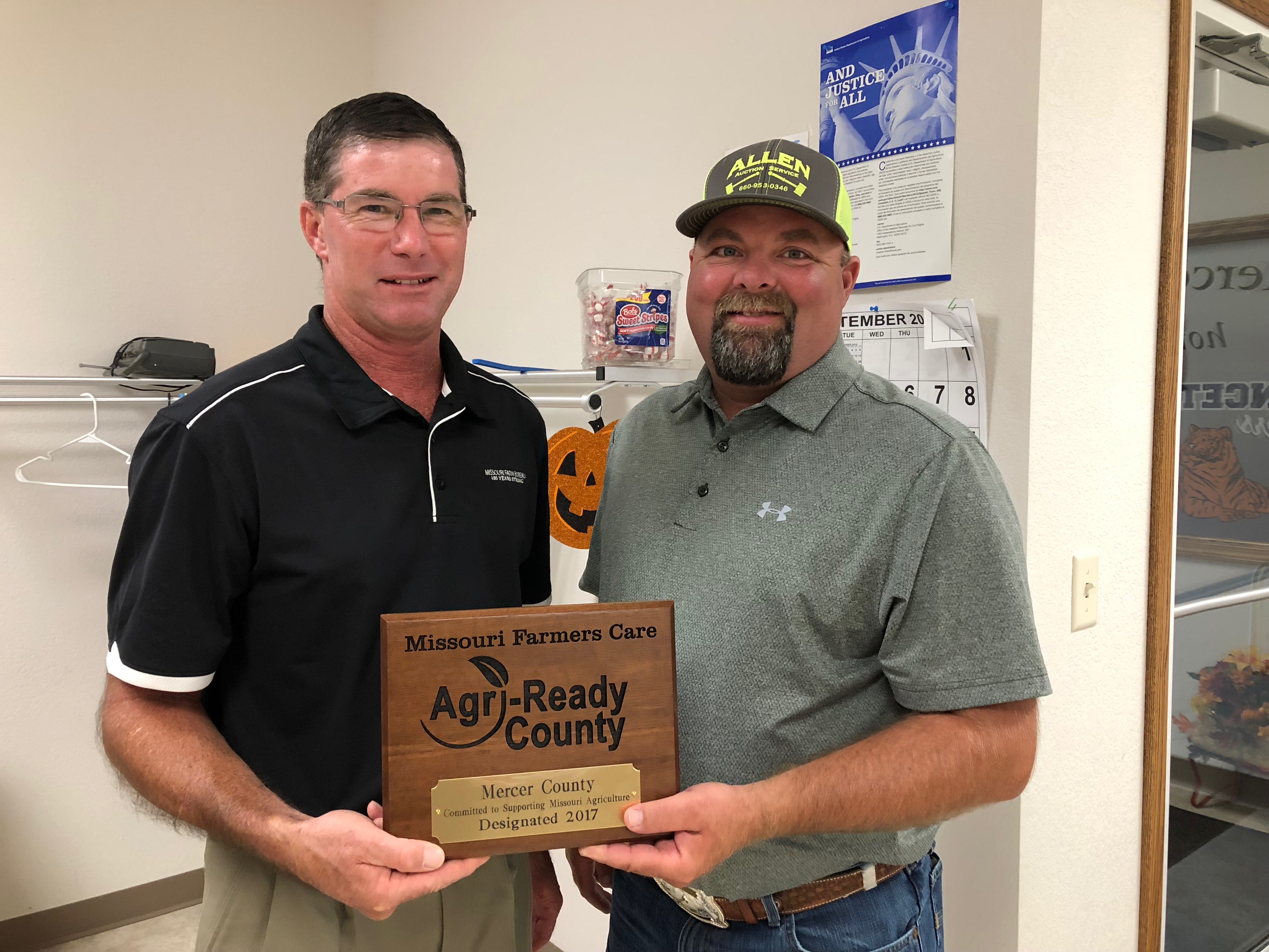 Mercer County promotes agriculture through AgriReady Designation Missouri Farmers Care