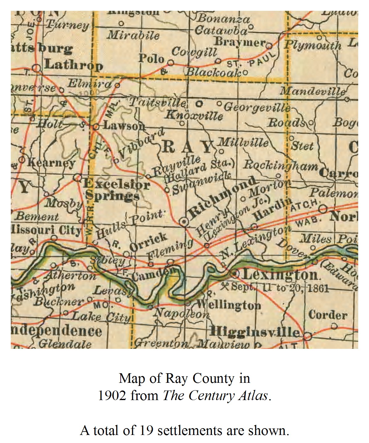 Ray County, Missouri, Genealogy Resources, Maps