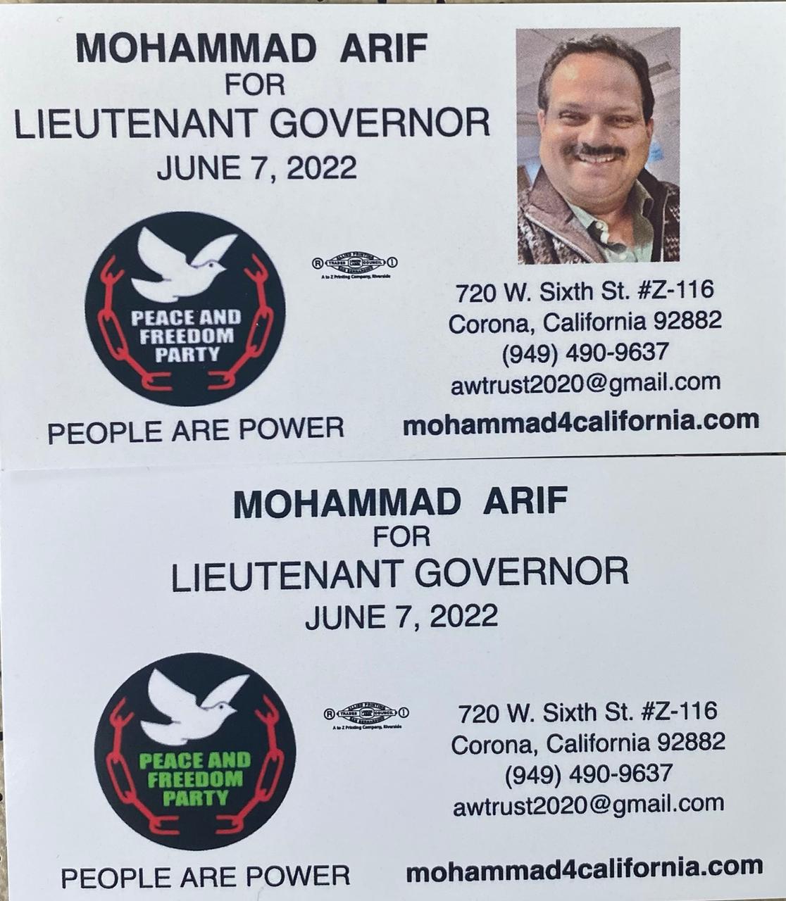 Peace And Freedom Party Poster