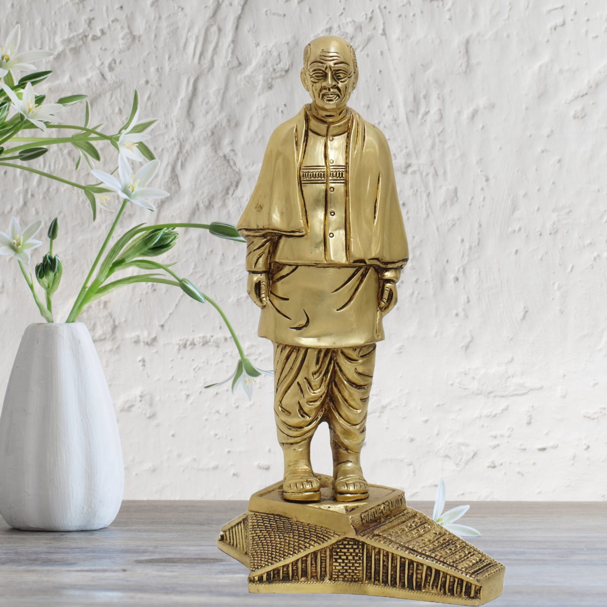 Brass Statue of Unity, Ironman Sardar Vallabhbhai Patel Statue Buy Indian Handicrafts Online I