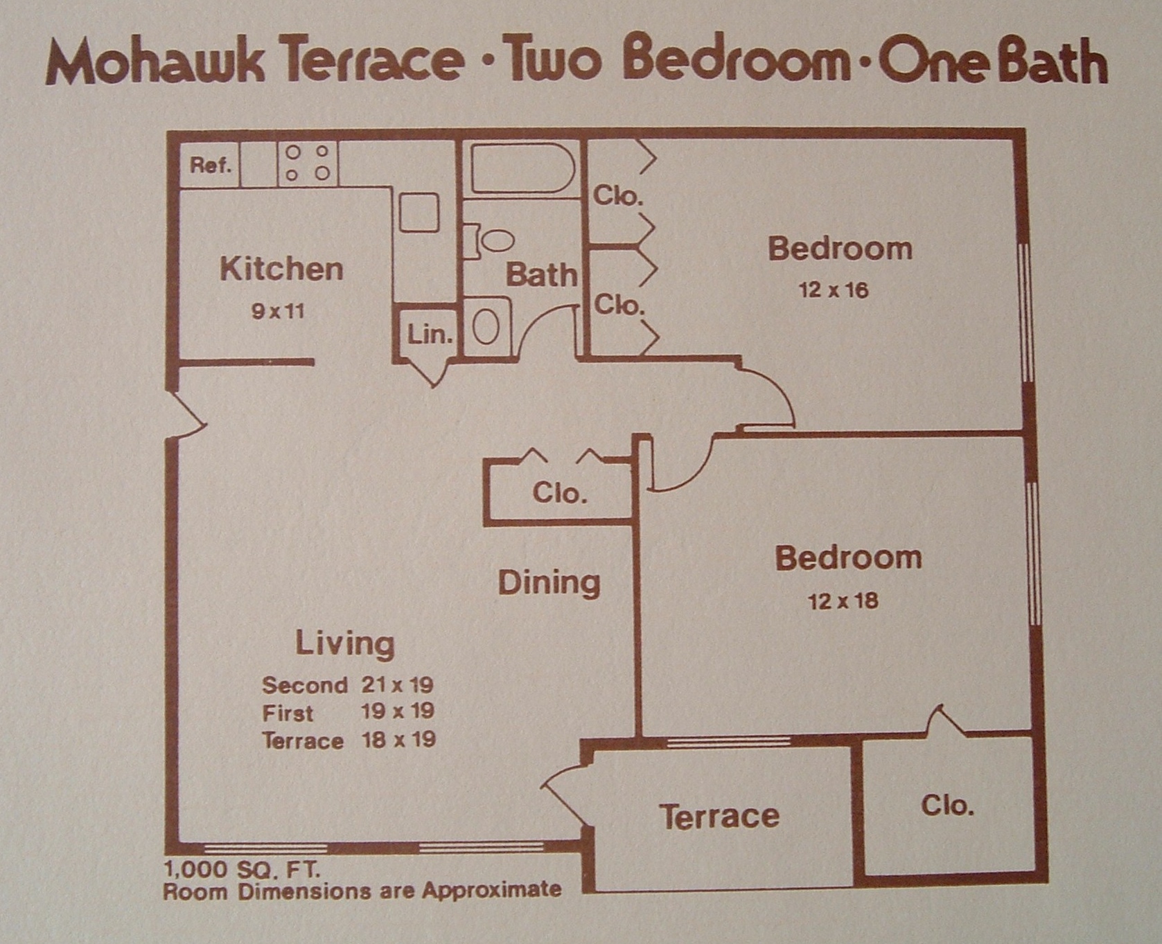 Floor Plans Mohawk Terrace Apartments