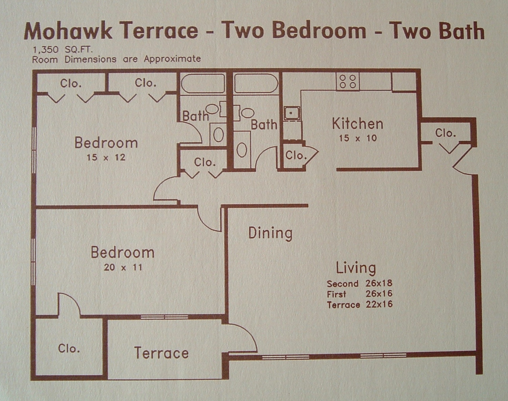 Floor Plans Mohawk Terrace Apartments