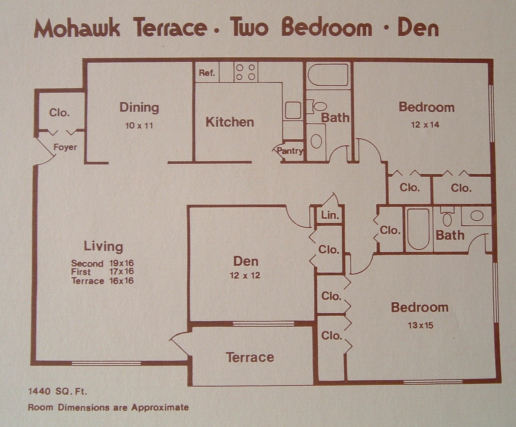 Floor Plans Mohawk Terrace Apartments