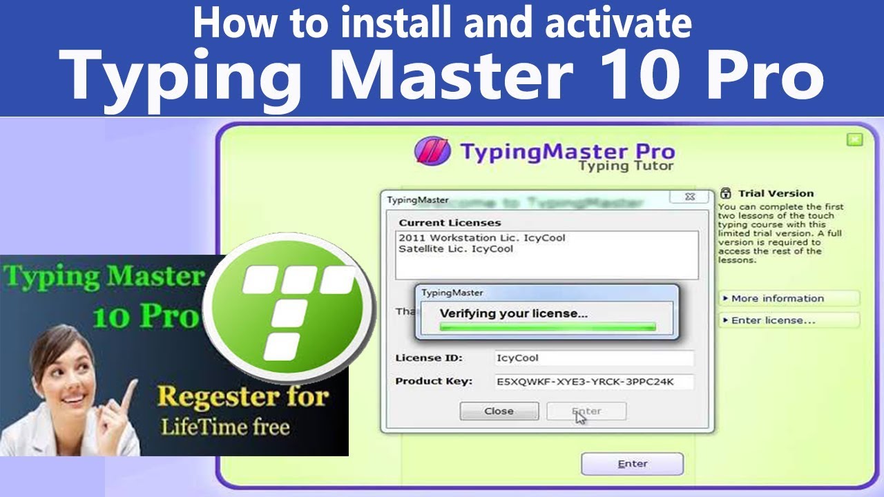 Typing Master Pro 10 Free Download with license key Version (serial key