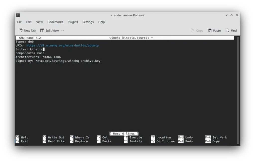 Actualizando el repositorio de WineHQ en Ubuntu 22.10 luego de haber