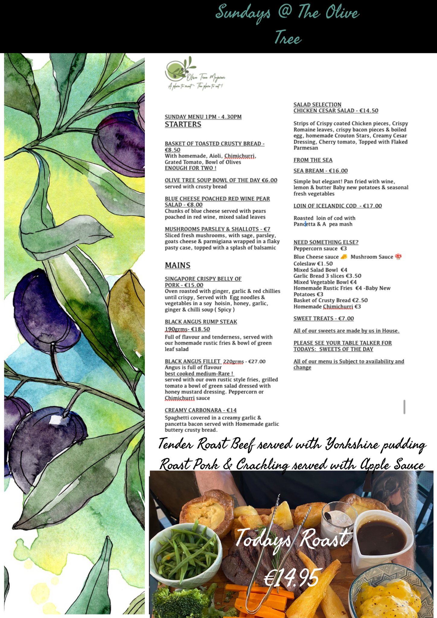 Olive Tree Restaurant Menus, Reviews & Photos Mojácar Life