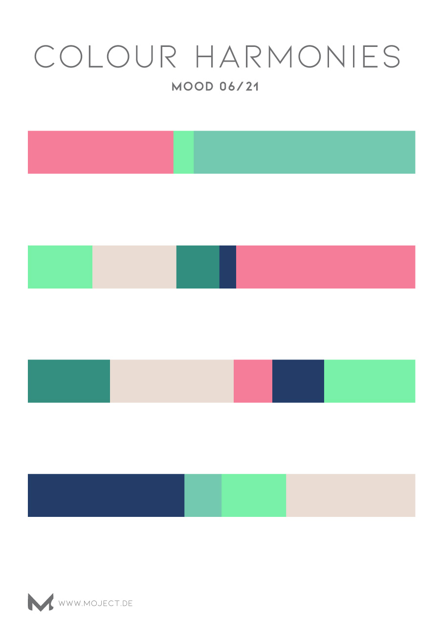 bright futures summer 2023 Pool Green & Strawberry Pink Summer Colours 2023 moject