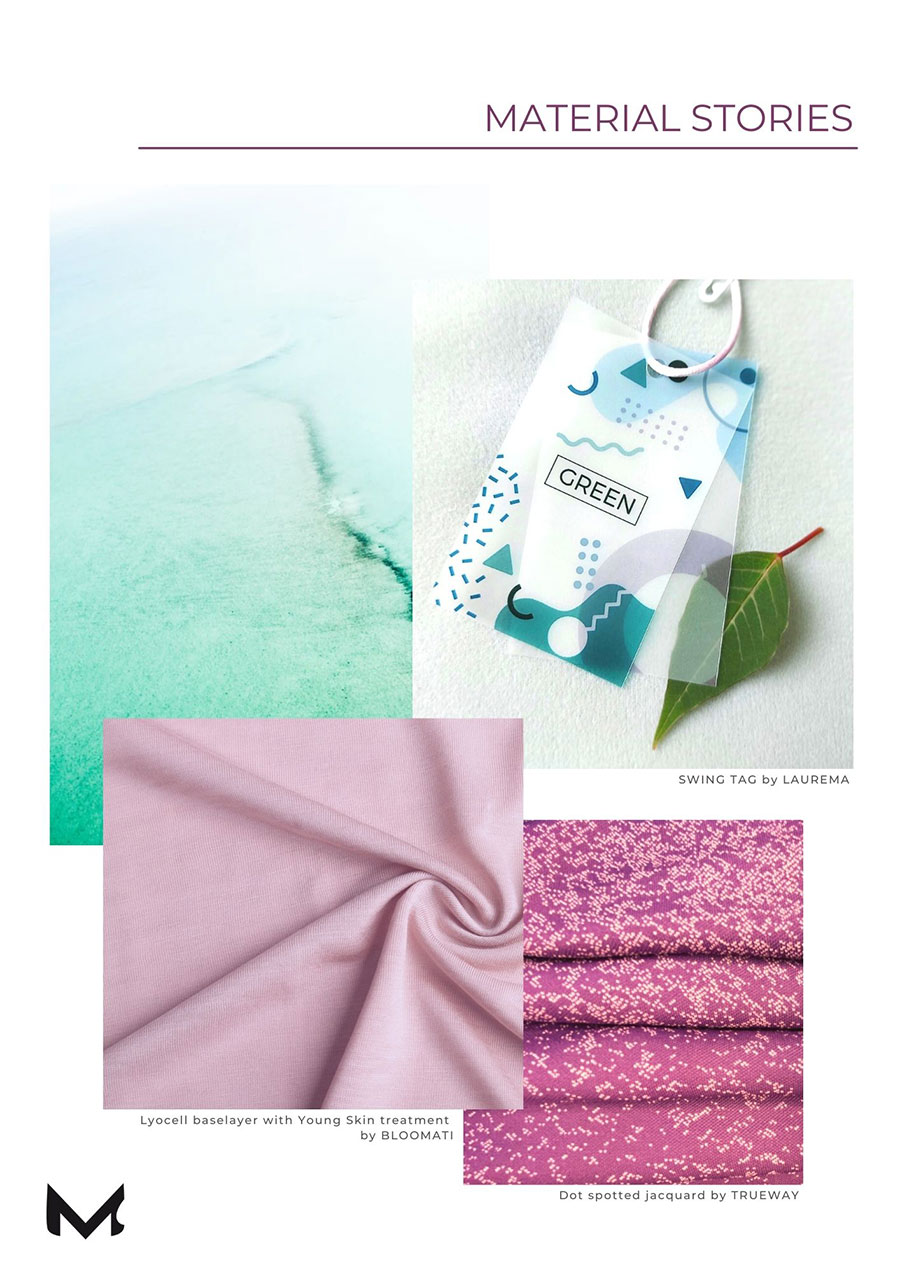 COLOURS S/S 2023 Pool Green & Strawberry Pink moject