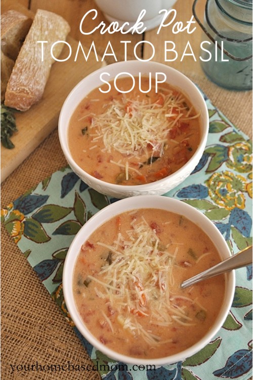 Crock Pot Tomato Basil Soup