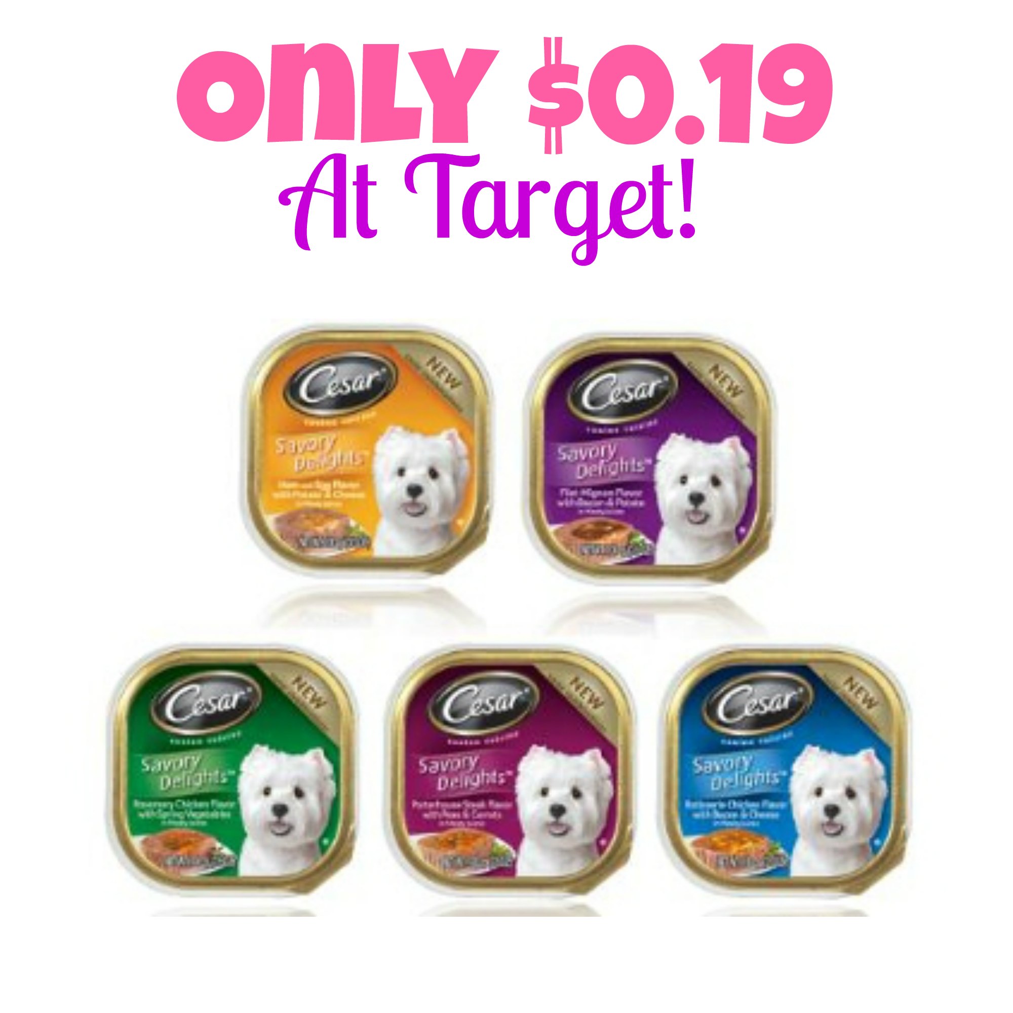 Cesar Dog Food Only 0.19 At Target!